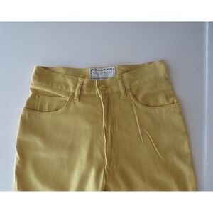 Rare 90s Vintage Roccobarocco Jeans, Italian Mustard Yellow, Made in Italy